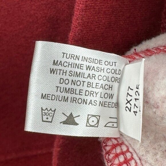 Orvis Signature Fleece Sweatshirt XL Maroon 1/4 Zip Outdoor Fly Fishing 2X77 - Picture 8 of 8